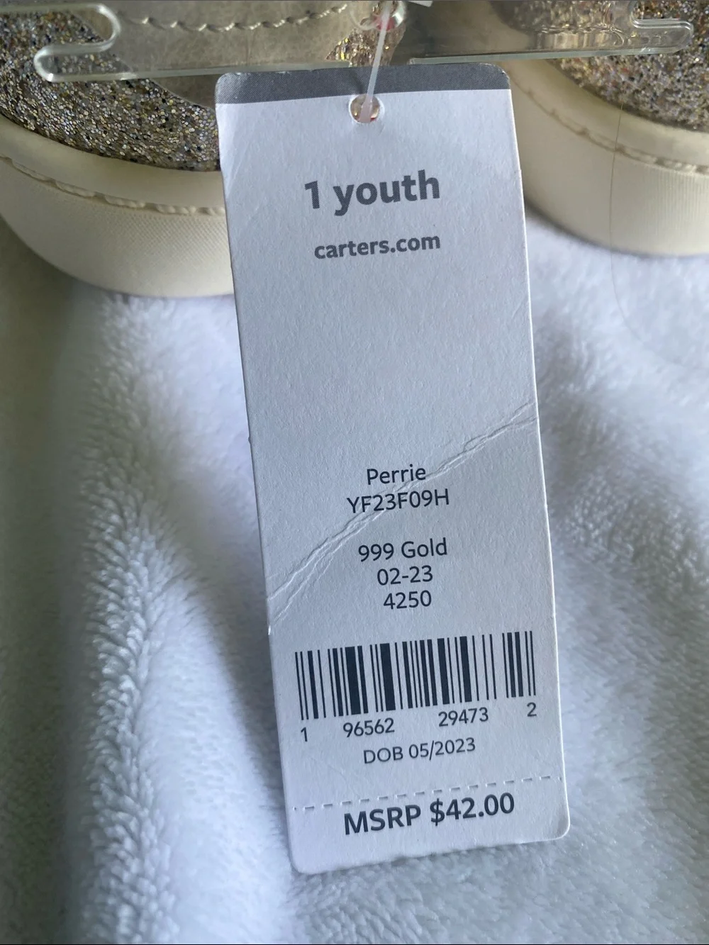 Carters shiny gold